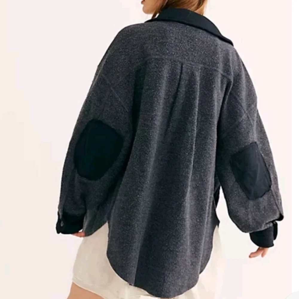 Anthropologie Free People Ruby Jacket in Incense Washed Black - Picture 5 of 14